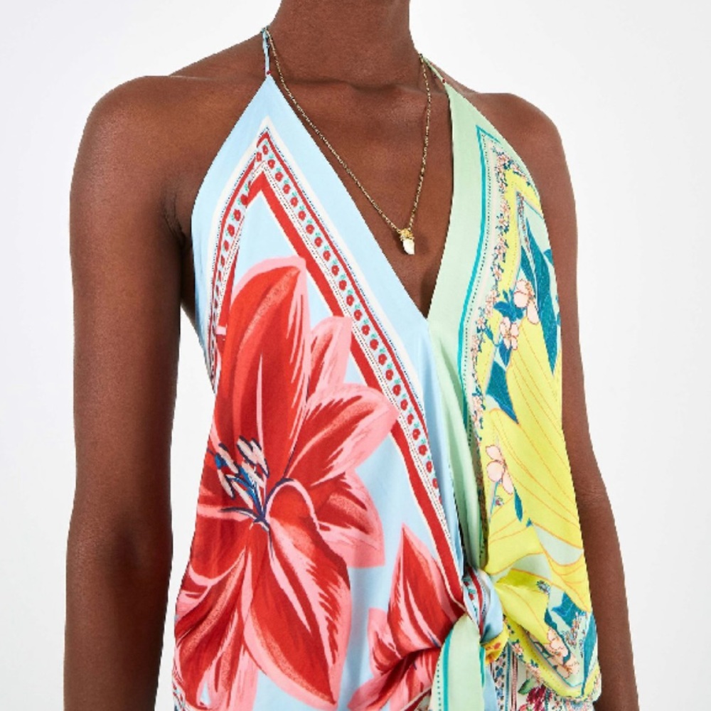 FARM RIO Azalea Mix Tank Top Size L